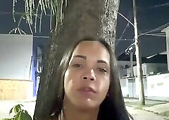 He had sex with me in the street, couldn't resist, took off the condom and ejaculated inside.