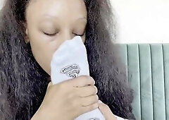 Pink Foxx Deeply Sniffs Socks ASMR 1ST TAKE