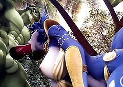 legend of Krystal oral job