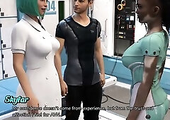Stranded in Space - Hawt Ebony Vitiligo Hotty and Doctor Begins a Make Out Session