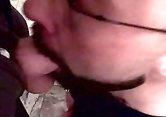 Mate In Glasses Gobbling Up POVs Pole