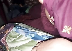 that babe playing my cock in midnight with her melons