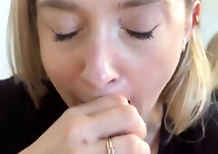 ItsMeCat Strokes BWC And Gets Her Tight Pussy Creampied
