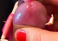 Trans lady frolicking with a chick