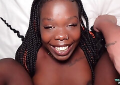 Ebony Girl Found In Thailand Gives Amazing Blowjobs