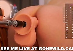 Live Big Ass Toy Fuck