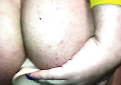 Screwing booty with rubber dick