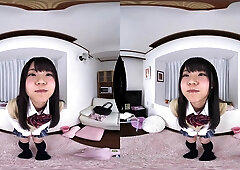 Japanese student explores vr bed food sensual moments