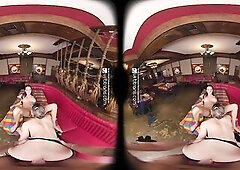 VRB Trans: Hawt T-girl Bangs With Beauty and Stud In VR Porn