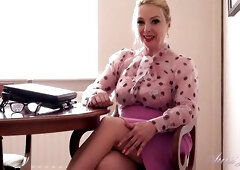 Aunt Judy's - Breasty Aged Boss Lady Lucy Gresty Interviews U for a Job (POV)