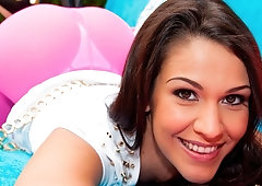 Sensual big-ass chick Samia Duarte is trying intensive anal sex