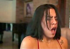 Spouse discovers his Latin chick wife's infidelity and shows her who's boss by screwing her hard