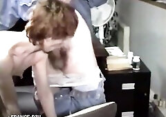 An old pervert and his hawt colleague is giving a computer class. Pretty soon the grand-daddy will begin to fondle his colleague in front of the other