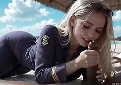 Army PAWG Can Barely Handle Her Large Booty Getting Stuffed By BBC - [AI]
