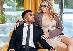 Slutty Cory Chase's silicone tits action