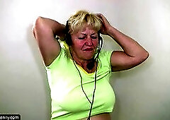 Old granny dancing