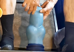 Double Toy Anal Stretch Long Then Wide