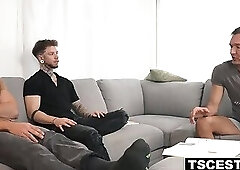 FTM trans boy and bi-sexual dude worshiping the dick that made them!