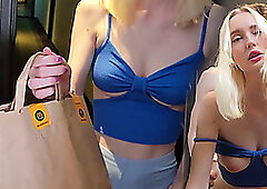 Delivery Chick Messed Up An Order, So She Was Fucked by a Client