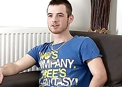 Hairy twink takes his big cock out to jerk off