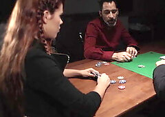 Slut poker hottie goes all in