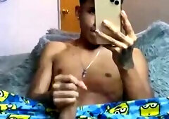Sexy Colombian Stud Jacking off