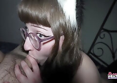 Kitty Cat In Four Eyed Riri Lets You Fuck Her Mouth Ass And Pussy Pov!