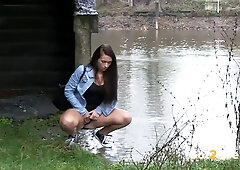 Nearly Caught Pissing In The River