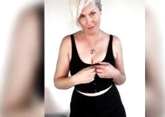 Mamma's face is a picture of shock and want as that babe watches u bring yourself to orgasm with her pants. Her voice quavers with each word as t