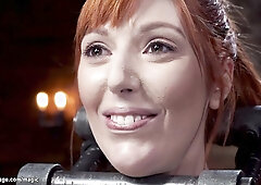 Natural big boobs redhead whipped