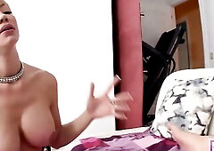 See Golden-haired Maya Hills Get Her Constricted Butt Bubble Booty Banged