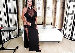 (SOLO) Nun Sally is furious with anger, it was just reported to her one of her students was caught jerking off in the church. Mr Todd (that babe excla