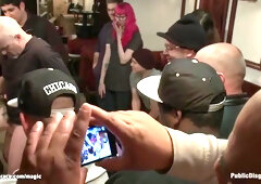 Princess Donna Dolore, Princess Donna And Beretta James - Two Sluts Anal Fucked In Restaurant