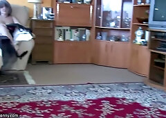 Sexy Girl Playing With Old Man And His Old Chubby Granny