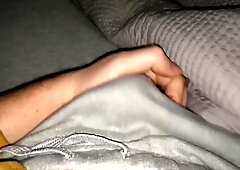 Jizz Soddens Thru My Grey Sweatpants! Slow Movability at End