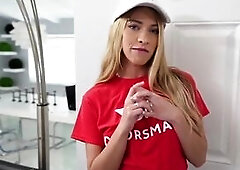 Blond with Braces Khloe Kapri Squirts on Conor's Juicy Burrito – DoorSmash