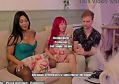 Trans Woman Threesome: Paulas Dick Fucks my Ass so Good