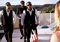 Unexpected three BBC Group sex During Photoshoot,Irish Snowbunny Tina Snow Urinated On & Destroyed