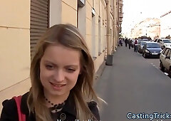 Bigbooty casting babe gets banged after bj