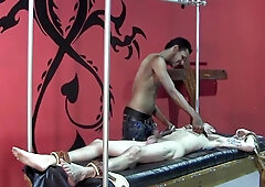 Inked amateur lad endures rough BDSM moments in the kinkiest scenes