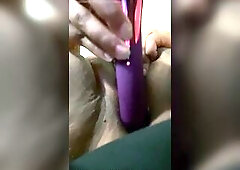 Stimulating My Twat with Dildo Intensive Squirting Orgasms
