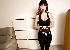 Perspired Gym Session Turn into HARD Bang and TITFUCK with Breasty Personal Tutor