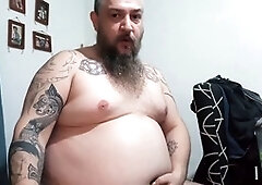 Fat bear, gay gainer belly, gay gainer