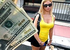 Cute Blondie Gets misleaded on the Bus