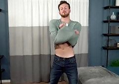 SeanCody: Inked Roger masturbation