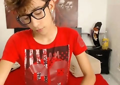 Hot Colombian Boy Sound Vibrator Dildo Cum Show