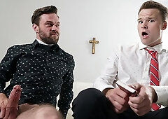 Priest James Fox fucking a slutty lil' sinner, Brent North