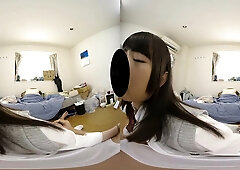 Delightful asian teen hot VR scene