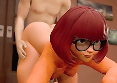 Velma gets creampied in 3D animation