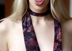Tits out, nipples begging for your tongue.